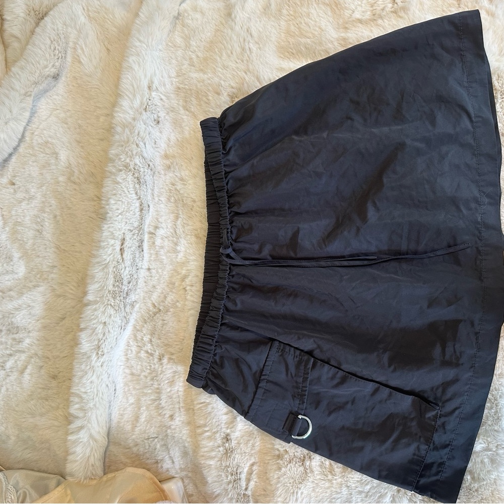 Tiger Mist Grey Bubble Mini Skirt